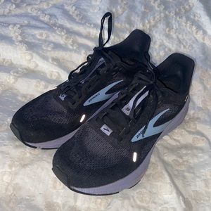 Brooks Launch 9 Womens Size 7.5 Black Purple Athletic Running Shoes